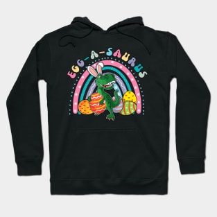 Egg A Saurus Easter Bunny Dinosaur TRex Hoodie